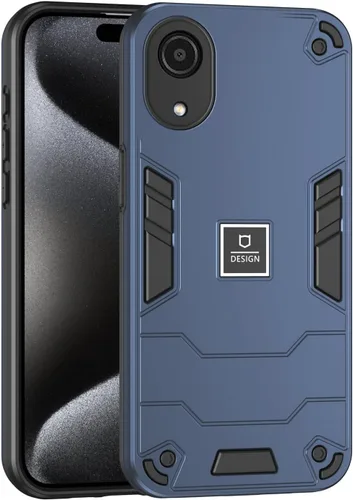 Vista 80 de Funda compatible con Redmi A1, compatible con Redmi A2 2 en 1 [PC dura + TPU], funda de teléfono negra