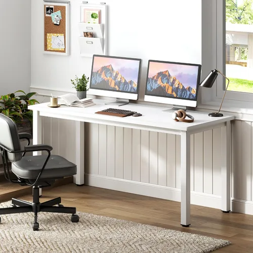Vista 2 de Need AC3WW - Escritorio para computadora de oficina de 54 pulgadas, moderno, simple, resistente, mesa de estudio de trabajo, mesa de escritura