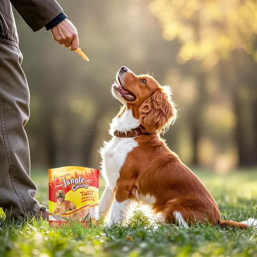 Vista 8 de Jungle Calling Golosinas para perros, palitos de cuero crudo envueltos en pollo para perros, deliciosas y nutritivas golosinas de recompensa