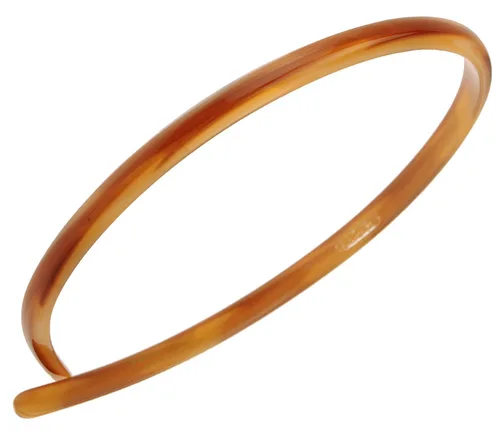 Vista 11 de Diadema marrón para mujer, France Luxe de 1/4 de pulgada, ultracómoda, delgada, África, ajuste flexible con dientes suaves antideslizantes, sujeción