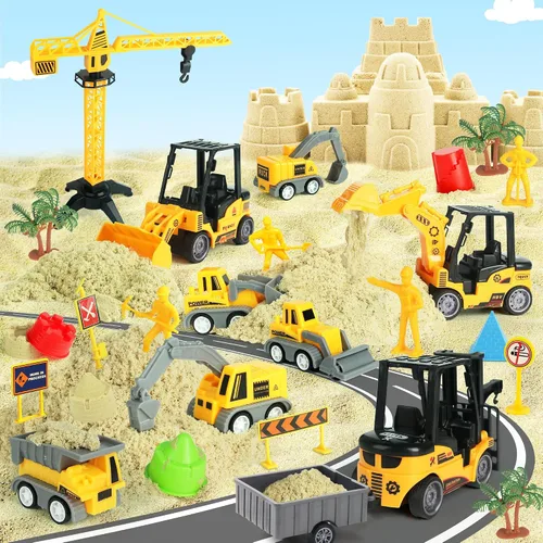 Vista 6 de Helsort Kit de construcción de arena de 37 piezas con arena mágica