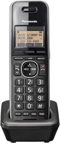 Vista 8 de Teléfono de Oficina Panasonic, Accesorio de Teléfono de Escritorio con Cable para Conectarse Inalámbricamente a Estación Base Expandible