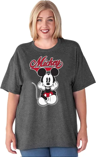 Vista 4 de Disney Mickey Mouse - Camiseta de talla grande para mujer