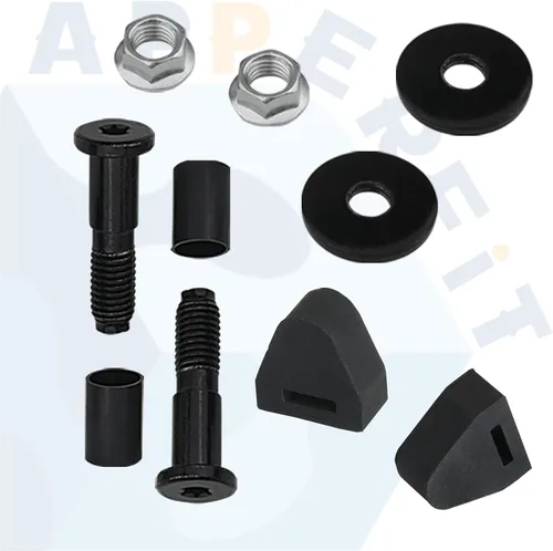 Vista 4 de 38427 - Perno delantero de puerta trasera con tope de goma para puerta trasera, compatible con Chevy Chevrolet Silverado clásico 1999-2007/GMC