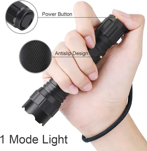 Vista 3 de Feyachi Linternas LED recargables linterna táctica 1200 lúmenes FL21-MB luz de flash impermeable emergencia camping casa senderismo