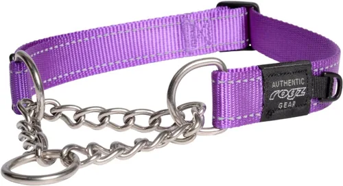 Vista 14 de Rogz Utility - Collar de perro de medio cheque reflectante de 1 pulgada, color naranja