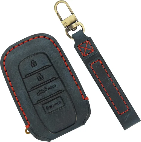 Vista 13 de Funda para Llavero para Accesorios Toyota Tundra 2022-2024 2025 2026, para Tacoma 2024 2025 2026 Cubierta de Llavero de Cuero, para Camry 2025 2026