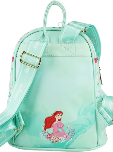 Vista 5 de Disney The Little Mermaid Wondapop - Mini mochila de piel vegana de 11 pulgadas, Color verde azulado., talla única , Mini mochila