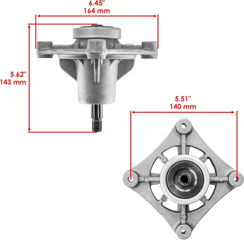 Vista 2 de Caltric Husillo 3X compatible con Hustler Raptor 935734 934505US 934513US 935767US 36" 42" 52