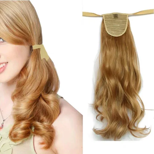 Vista 11 de Extensiones de cabello sintético de 20 pulgadas, 3.17 oz, ondulado, rizado, resistente al calor, fibra sintética para mujer