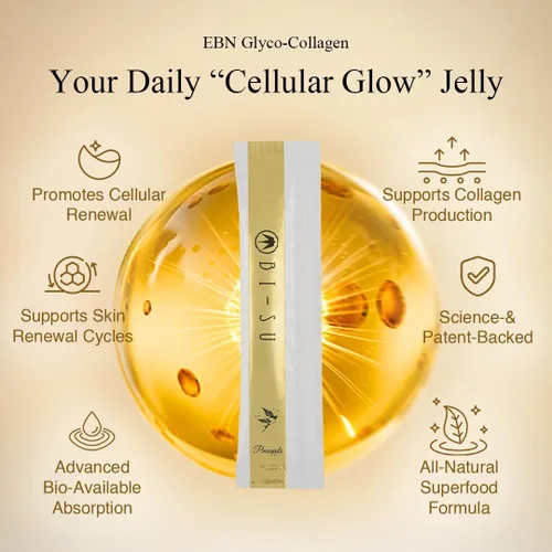 Vista 4 de BI-SU Beauty Essence - Gelatina de colágeno con vitamina C, péptidos de colágeno de pescado, antienvejecimiento, mantiene la elasticidad de la piel