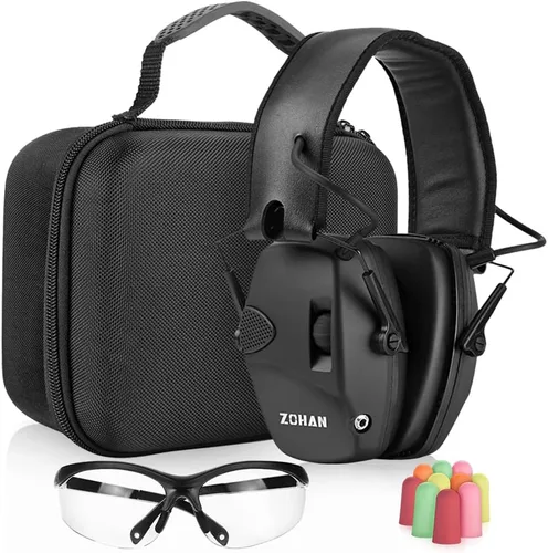 Vista 11 de ZOHAN EM054 Electronic Ear Protection for Shooting Range with Sound Amplification Noise Reduction, Ear Muffs for Gun Range