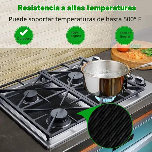 Vista 10 de Forlivese Cubiertas reutilizables para quemadores de estufa de gas, paquete