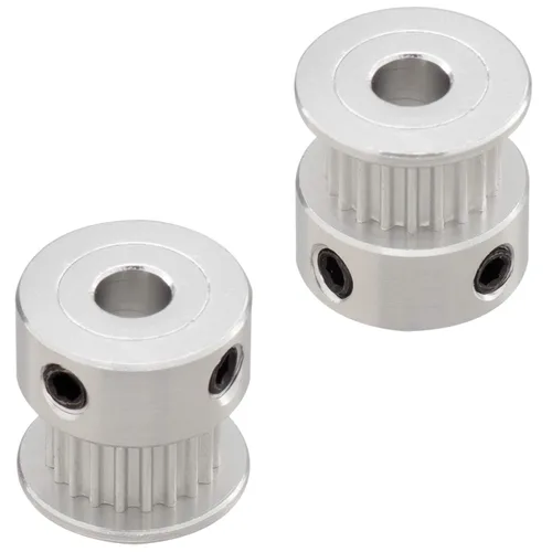 Vista 5 de PAGOW Rueda síncrona GT2 20 y 60 dientes de diámetro de 0.197 in, polea de distribución de aluminio con longitud 7.874 in de ancho y correa de 0.236