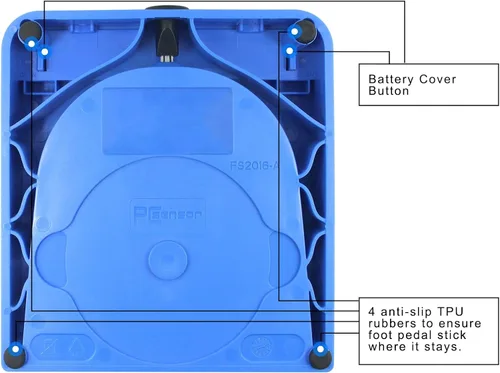 Vista 6 de Pedal de pie USB para PC, combinación de teclas inalámbrica, teclas de acceso directo, tecla de acceso rápido, movimiento de una tecla