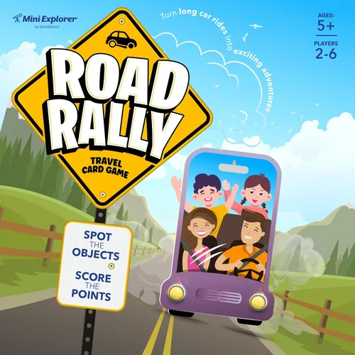 Vista 8 de Mini Explorer Road Rally Travel Scavenger Hunt - Juego de cartas para niños – Viaje por carretera, juegos de coches y actividades imprescindibles