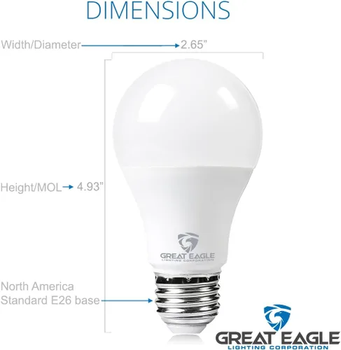 Vista 2 de Great Eagle - Bombilla LED A21 de 200 W, intensidad regulable , 2DA21ED2340A