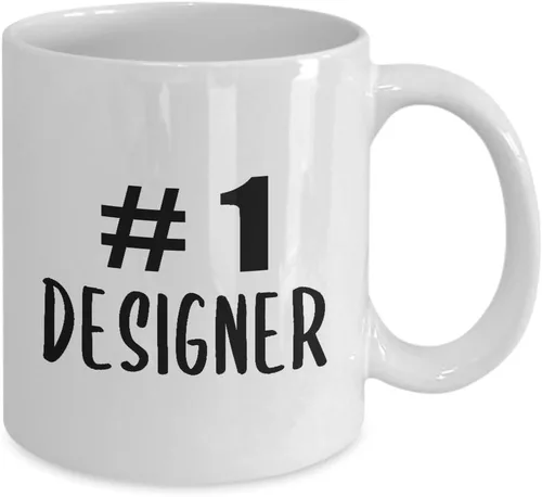 Vista 2 de Appreciation Gifts Idea for Designer Coffee Mug Tea Cup - Graphic UX Developer Artist Interior Design Fashion Creative Dept Department Funny Cute