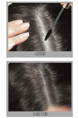 Vista 3 de Cover Your Gray Retocar el cabello Pro-Growth con aceite de ricino, marrón oscuro