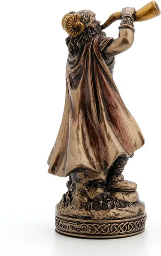 Vista 5 de Veronese Design Figura miniatura de Dioses nórdicos (Heimdall, bronce)