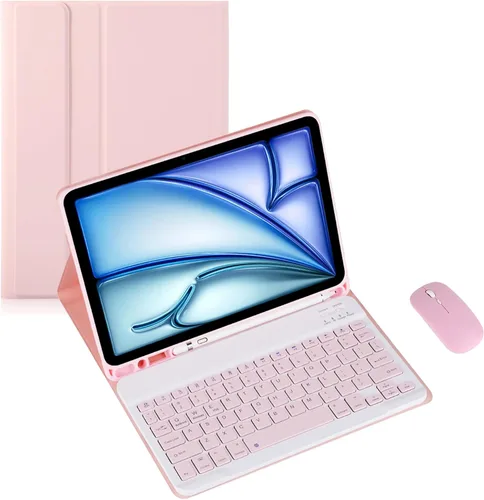 Vista 41 de Funda de teclado para tableta Android Samsung Galaxy Tab A9 de 8.7 pulgadas SM-X110/X115/X117 Cubierta trasera a prueba de golpes Funda de Negro