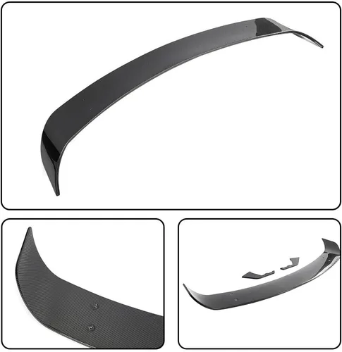 Vista 7 de Alerón de maletero de fibra de carbono real compatible con Porsche Taycan 2019-2024 Racing Rear Wing Spoiler GT Power