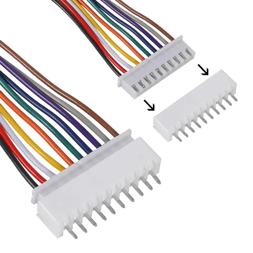 Vista 4 de ACEIRMC XH - Juego de conectores JST-XH, 10 pares de conectores macho y hembra, conector de conector macho y hembra de 0.100 in, 10 pines, con cable