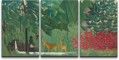 Vista 26 de Wall26 - Lienzo decorativo para pared, 3 piezas, serie de pinturas famosas