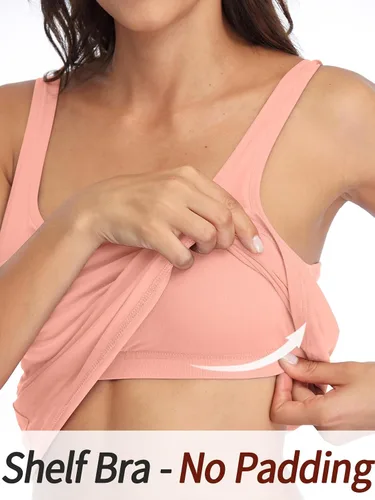 Vista 60 de V FOR CITY Camiseta sin mangas de algodón para mujer con brasier de estante ajustable con correa ancha y tirantes básicos