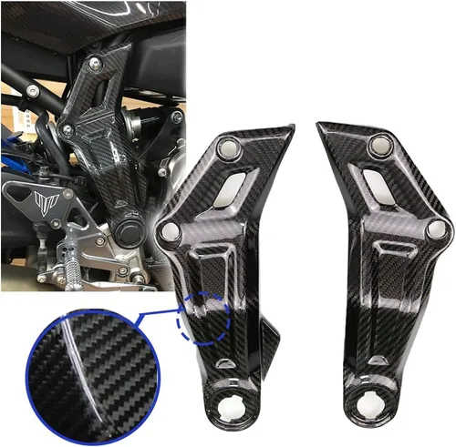Vista 10 de Cubiertas de entrada de aire de fibra de carbono para motocicleta, panel de protección lateral del tanque, modificación de carenado para Yamaha