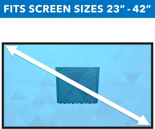 Vista 8 de Mount-It! Soporte de pared fijo para TV de perfil bajo, diseño empotrado ultra delgado para pantallas de 23 a 42 pulgadas, compatible con VESA 200 x