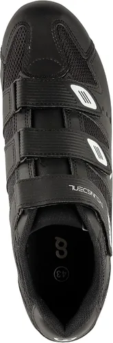 Vista 6 de CyclingDeal Zapatos de ciclismo universales para bicicleta de carretera para hombre, con aspecto flotante de 9 grados, compatible con tacos