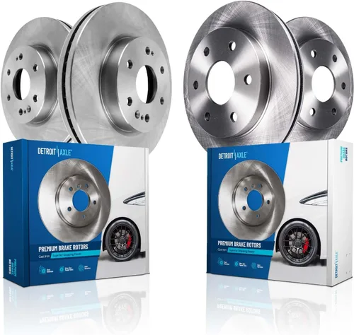 Vista 35 de Detroit Axle - Rotores de freno para Ford Mustang 2015 2016 2017 2018 2019 2020 2021 2022 2023 Rotores de freno de disco 2016 2017 2018 2019