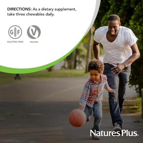 Vista 5 de NaturesPlus Hema-Plex Iron - 60 masticables de bayas mixtas - 85 mg de hierro elemental - Salud total de la sangre - con vitamina C y bioflavonoides