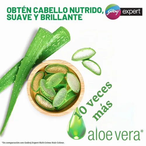 Vista 3 de Godrej Expert Rich Crème - Sombra de color para el cabello, paquete de 4 unidades (NATURAL BLACK)