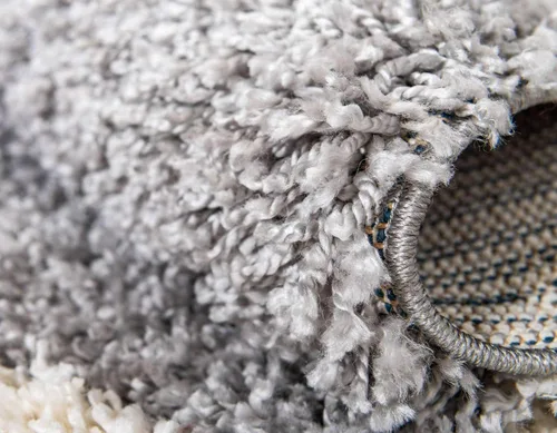 Vista 6 de Unique Loom Hygge Shag Collection - Alfombra moderna de inspiración marroquí con diseño geométrico, felpa y acogedora, rectangular, 8' 0" x 10' 0