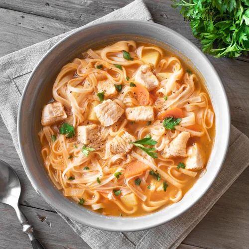 Vista 4 de Raw Essentials Mezcla de condimentos para caldo de sopa de pollo picante, 11 onzas