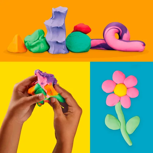 Vista 3 de Play Doh - Paquete a granel de 42 latas de 1 onza de compuesto para modelado, regalos para relleno de calcetines navideños, premios y recuerdos