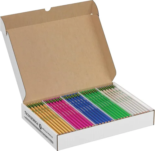 Vista 17 de Ticonderoga® Lápices pastel, 2 suaves, colores surtidos, paquete de 10 lápices