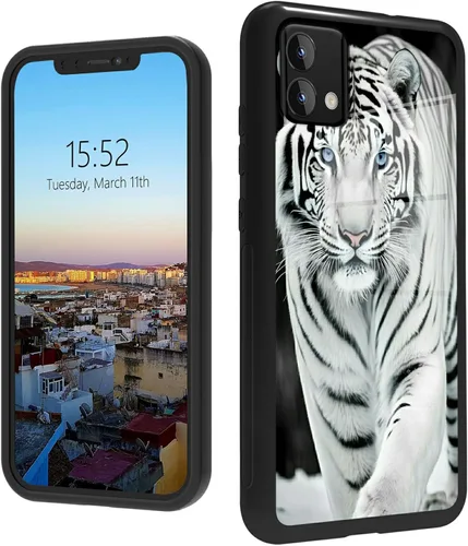 Vista 280 de Funda para Motorola Moto G Stylus 5G 2021 de vidrio templado, funda negra con diseño de mujer negra africana para mujeres y hombres, antiarañazos, a