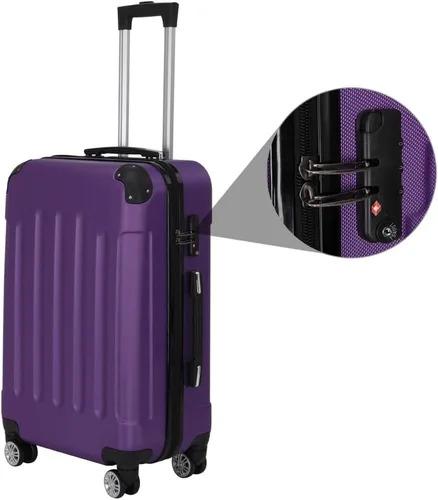 Vista 37 de Juego de equipaje de 3 piezas – Maletas con ruedas giratorias multidireccionales – Bolsa de viaje Maleta ABS con bloqueo TSA – Maletas de carcasa