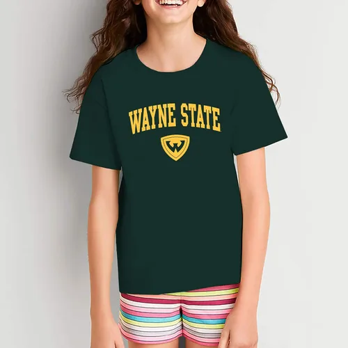 Vista 270 de NCAA Arch Logo, camiseta juvenil color del equipo, universidad - universidad