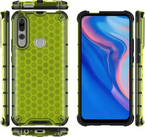 Vista 166 de Pzwoxukhov Funda compatible con Huawei Nova 3i, compatible con Huawei P Smart+ 2018 Honeycomb Anti-Drop Shock-Absorbing Case Negro