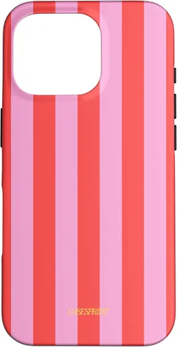 Vista 20 de Funda de rayas rojas rosas para iPhone 17