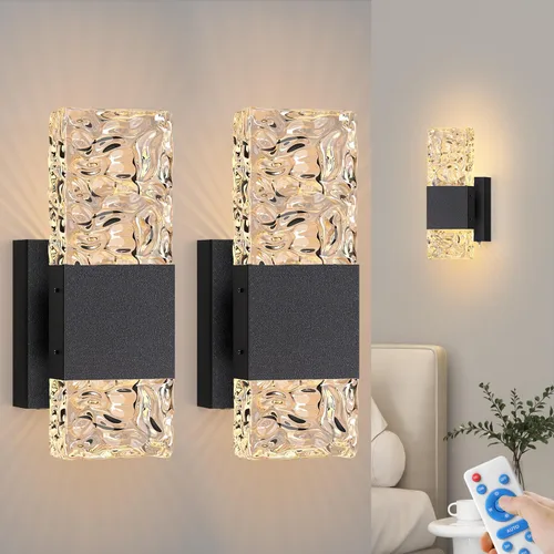 Vista 16 de camuucci Aplique de pared a pilas recargable de 12000 mAh, lámpara de pared para interiores, no cableada, para dormitorio, sala de estar, 1 paquete