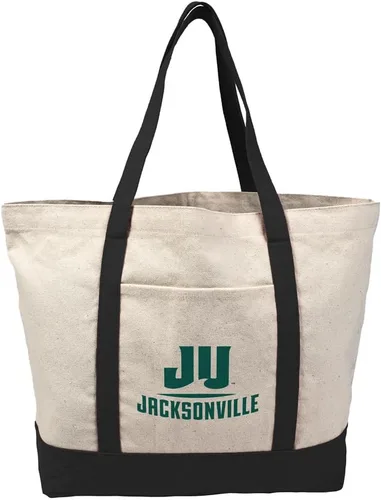 Vista 312 de Campus Lab Bolsa de lona con logotipo primario colegiado con bolsillo externo, bolsa de hombro reutilizable para ir de compras, playa Águilas A&m