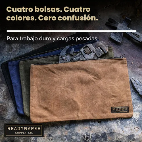 Vista 5 de Readywares bolsas de herramientas con cierre de lona encerada 4