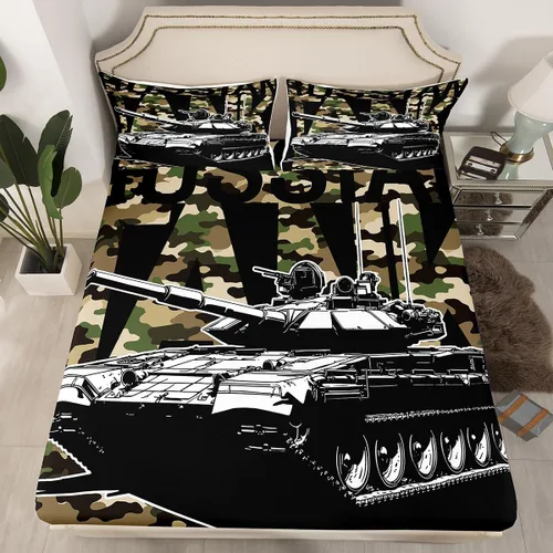 Vista 31 de Juego de sábanas bajeras ajustables para niños, diseño de caricaturas, camiones, tamaño individual, juegos de ropa de cama de excavadoras, camiones