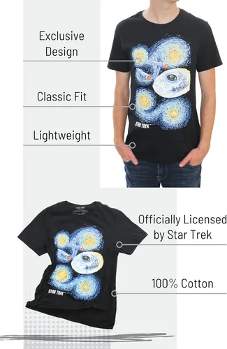 Vista 3 de Star Trek Enterprise Van Gough - Camiseta para hombre