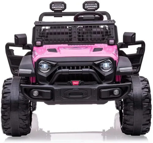 Vista 9 de Coche eléctrico de 2 plazas para niños de 24V con control remoto, 2 motores de 120W alimentados por batería, asientos extra grandes de 20" + ruedas